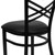 Flash Furniture XU-6FOBXBK-BLKV-GG Black Vinyl Upholstered Seat Hercules Series Restaurant Chair