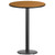 Flash Furniture XU-RD-30-NATTB-TR18B-GG Natural Laminate Round Top PVC T-Mold Edge Table