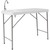 Flash Furniture DAD-PYZ-116-GG 220 Lbs. Granite White Plastic Top Rectangular Folding Table