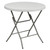 Flash Furniture RB-32R-GW-GG 220 Lbs. Granite White Plastic Table Top Round Folding Table