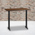 Flash Furniture XU-WALTB-3048-T0522B-GG Walnut Laminate Rectangular Top PVC T-Mold Edge Table