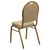 Flash Furniture FD-C03-ALLGOLD-H20124E-GG Beige Patterned Fabric Gold Powder Coated Frame Finish Hercules Series Stacking Banquet Chair