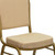 Flash Furniture FD-C03-ALLGOLD-H20124E-GG Beige Patterned Fabric Gold Powder Coated Frame Finish Hercules Series Stacking Banquet Chair
