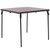 Flash Furniture DAD-LF-86-GG 110 Lbs. Wood Grain Plastic Top Square Folding Table