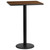 Flash Furniture XU-WALTB-2430-TR18B-GG Walnut Laminate Rectangular Top PVC T-Mold Edge Table