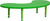 Flash Furniture YU-YCX-004-2-MOON-TBL-GREEN-GG Green Half Moon Plastic Top Safety Rounded Corners Preschool Activity Table