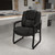 Flash Furniture GO-2138-GG 29" W x 31" D x 41.75" H Black Contoured Cushions Hercules Series Big & Tall Executive Side Chair