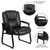 Flash Furniture GO-2138-GG 29" W x 31" D x 41.75" H Black Contoured Cushions Hercules Series Big & Tall Executive Side Chair