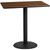 Flash Furniture XU-WALTB-3048-TR24B-GG Walnut Laminate Rectangular Top PVC T-Mold Edge Table