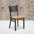 Flash Furniture XU-DG-60099-COF-NATW-GG Natural Finish Plywood Seat Hercules Series Restaurant Chair