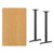 Flash Furniture XU-NATTB-3048-T0522B-GG Natural Laminate Rectangular Top PVC T-Mold Edge Table