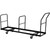 Flash Furniture NG-DOLLY-309-35-GG 19.25" W x 75.5" D x 40" H Black L-Shaped Steel Frame Folding Chair Dolly