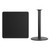 Flash Furniture XU-BLKTB-3636-TR24B-GG Black Square Laminate Top PVC T-Mold Edge Table