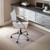 Flash Furniture MAT-121712-GG 45" W x 53" D x 2/25" H Clear Vinyl Straight Edge Chair Mat