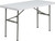 Flash Furniture DAD-YCZ-122-2-GG 48 1/4 W x 24 D x 29 H Rectangle Molded Plastic Folding Table