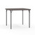 Flash Furniture DAD-LF-86-DG-GG 110 Lbs. Dark Gray Plastic Top Square Folding Table