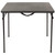Flash Furniture DAD-LF-86-DG-GG 110 Lbs. Dark Gray Plastic Top Square Folding Table