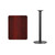 Flash Furniture XU-MAHTB-2430-TR18B-GG Mahogany Laminate Rectangular Plastic Top PVC T-Mold Edge Table