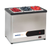 Nemco 9020-2 Two 1/6 Stainless Steel Pan With Clear Hinged Lids Cold Condiment Chiller - 120V