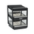 Nemco 6480-18-B 18" W Aluminum Dissipater Black Coat Exterior Horizontal Dual Shelf Merchandiser - 120 Volts, 860 Watts