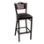 JMC Furniture EAGLE SERIES BARSTOOL VINYL Black Powder Coat Finish Vinyl Seat Metal Frame Wood Back Indoor Eagle Series Barstool