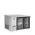 Atosa MBB48GGR 48" W Stainless Steel 2-Section Glass Door Back Bar Cooler - 115 Volts