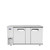 Atosa MBB69GR 68" W Stainless Steel 2-Section Solid Door Back Bar Cooler - 115 Volts