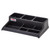 Cambro BSACS110 23.5" W x 15.38" D x 6" H Holds 3 Airpots Front Condiment Organizer ABS Plastic Black Airpot Station