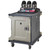 Cambro BSACS110 23.5" W x 15.38" D x 6" H Holds 3 Airpots Front Condiment Organizer ABS Plastic Black Airpot Station