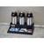Cambro BSACS110 23.5" W x 15.38" D x 6" H Holds 3 Airpots Front Condiment Organizer ABS Plastic Black Airpot Station