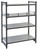 Cambro CBR24603151 24"W x 60"L x 4.25"H Soft Gray Polypropylene Camshelving Basic Plus Three-Quarter Shelf Rail Kit