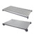 Cambro CBSK2148VS4580 48" W x 21" D Brushed Graphite Polypropylene Solid and Vented Camshelving Basics Plus Shelf Plate Kit