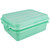 Vollrath 1551-C19 5" Box & Snap-on Lid Green Polypropylene Traex Color-Mate Food Storage Box Combo