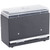 Vollrath 3835-06 250 Capacity Black Bulk Single-Sided Metal Housing with Plastic Lid & Dispensing Bars Straw Boss Dispenser