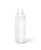 Vollrath 2208-13 8 Oz. Clear Bottle Standard Traex Twin Tip Squeeze Bottle Dispenser