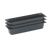 Vollrath 8052420 Super Pan 1/2 Size Long Black Polycarbonate Food Pan - 2 1/2" Deep