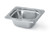 Vollrath 8262220 .86 Qt. 1/6 Size High-Polished Stainless Steel Embossed Pattern on Rim Miramar Decorative Pan