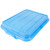 Vollrath 1535-C04 5" Drain 7" Box & Snap-on Lid Blue Polypropylene Traex Color-Mate Food Storage Box Combo