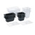 Vollrath 8022420 Super Pan 1/2 Size Black Polycarbonate Food Pan - 2 1/2" Deep