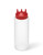 Vollrath 3332-1302 32 Oz. Clear Bottle with Red Cap Wide Mouth Traex Tri Tip Squeeze Bottle