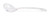 Vollrath 529-13 5-1/4"L Clear Polycarbonate Dripcut Condiment Spoon