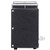 Vollrath 3821-06 12-1/2" L x 5-1/2" W x 7" H Black Bulk Single-Sided Metal Housing with Plastic Lid & Dispensing Bars Straw Boss Dispenser