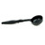 Vollrath 5284020 6 Oz. Black One-Piece Ergonomic Handle Nylon Round Perforated Spoodle
