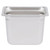 Vollrath 90482 5.1 Qt. Stainless Steel 8" Deep 22 Gauge Anti-Jamming Top Flange Corners with Concave Indentation Super Pan 3 1/4 GN Food Pan