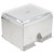 Vollrath 3810-28 400 Capacity Stainless Steel Wrapped Double-Sided Metal Housing with Plastic Lid & Dispensing Bars Straw Boss Dispenser