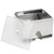 Vollrath 3810-28 400 Capacity Stainless Steel Wrapped Double-Sided Metal Housing with Plastic Lid & Dispensing Bars Straw Boss Dispenser