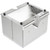 Vollrath 3810-28 400 Capacity Stainless Steel Wrapped Double-Sided Metal Housing with Plastic Lid & Dispensing Bars Straw Boss Dispenser