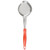 Vollrath 6412865 8 Oz. Stainless Steel Nylon Handle Coded Orange Heavy Duty Solid Oval Bowl Spoodle