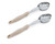 Vollrath 6412335 3 Oz. Stainless Steel Nylon Handle Coded Ivory Heavy Duty Solid Oval Bowl Spoodle