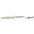 Vollrath 6412335 3 Oz. Stainless Steel Nylon Handle Coded Ivory Heavy Duty Solid Oval Bowl Spoodle